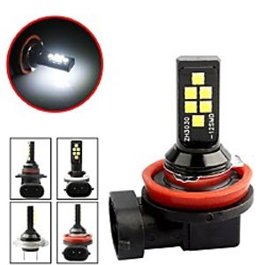 2 Pcs Car Fog Lamp H11 H1 H3 H7 9005 9006 H4 H8 Led Canbus Car Led Fog Light Bulb White Light Auto Leds Bulbs Car Light 4.2W 3030SMD miniinthebox