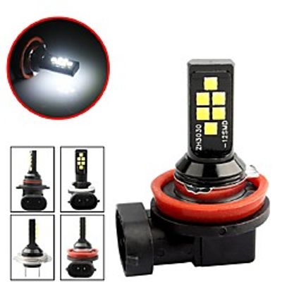 2 Pcs Car Fog Lamp H11 H1 H3 H7 9005 9006 H4 H8 Led Canbus Car Led Fog Light Bulb White Light Auto Leds Bulbs Car Light 4.2W 3030SMD miniinthebox