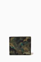 3-in-1 Wallet in Camo Print Leather - thumbnail
