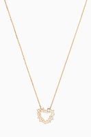 "Hob/ Love" Heart Pendant with Enamel in 18kt Yellow Gold "Hob/ Love" Heart Pendant with Enamel in 18kt Yellow Gold