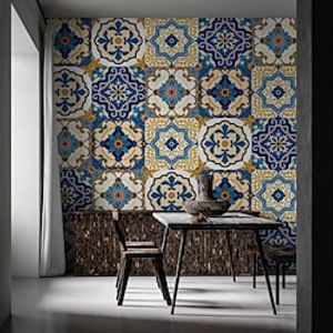 Geometric Wallpaper Mural Ethnic Wall Covering Sticker Peel and Stick Removable PVCVinyl Material Self AdhesiveAdhesive Required Wall Decor for Living Room Kitchen Bathroom Lightinthebox