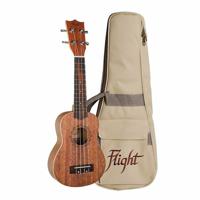 Flight DUS321 Mahogany Soprano Ukulele with Bag - thumbnail