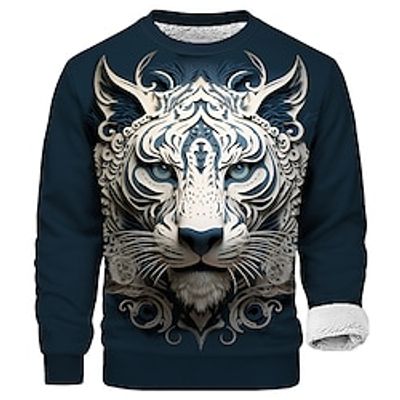 Graphic Animal Men's Daily 3D Print Sweatshirt Sports Outdoor Holiday Vacation Sweatshirts Black Navy Blue Long Sleeve Crew Neck Print Fleece Fall Winter Designer Hoodie Sweatshirt Lightinthebox Graphic Animal Men's Daily 3D Print Sweatshirt Sports Outdoor Holiday Vacation Sweatshirts Black Navy Blue Long Sleeve Crew Neck Print Fleece Fall Winter Designer Hoodie Sweatshirt Lightinthebox