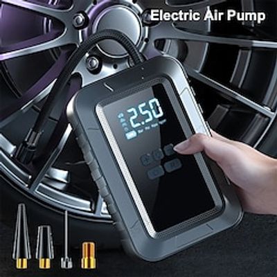 Car Air Pump WirelessWired Electric Tire Pump Portable Air Compressor with LED Light For Cars Motorcycles Tyre Inflatable Pump Lightinthebox