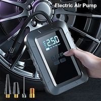 Car Air Pump WirelessWired Electric Tire Pump Portable Air Compressor with LED Light For Cars Motorcycles Tyre Inflatable Pump Lightinthebox - thumbnail