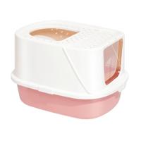 Pakeway Ark Cat Litter Box Pink 57.0X43.6X38.2 Cm