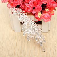 Bridal Butterfly Rhinestone Tiara Wedding Party Headpieces Shiny Crystal Princess Crown With Comb
