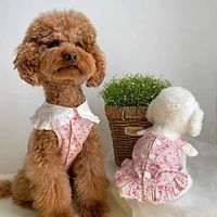 Fragmented Flower Dress Little Dog Clothes Cat Pet Teddy Bears Pomeranian Small Dog Puppy Summer Thin miniinthebox - thumbnail