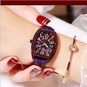 Women's Quartz Watches Analog Quartz Stylish Glitter Fashion Diamond Creative / PU Leather miniinthebox