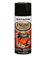 RustOleum Auto Engine Enamel Black Gloss 12Oz