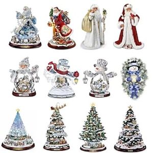 Christmas Tree Ornaments Xmas Decoration Tree Pendant Funny 2D Acrylic Pendant  Christmas Decor for Home Holiday Party Funny Ornaments miniinthebox