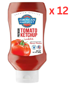 American Harvest Premium Tomato Ketchup Down Squeeze 12X560G