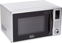 Black+Decker 800W 23Liter Combination Microwave Oven With Grill, Silver - MX2310PG