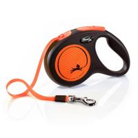 Flexi New Neon Tape Retractable Dog Leash Orange - M-5M