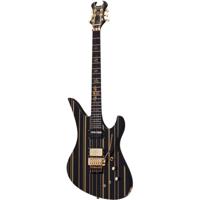 Schecter 1742 Electric Guitar Synyster Custom-S - Gloss Black With Gold Stripes
