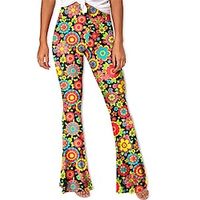 Hippie Retro Vintage 1960s 1970s Disco High Waisted Trousers Funk Bell Bottom Pants Women's Costume Vintage Cosplay Daily Wear Festival Pants Lightinthebox - thumbnail