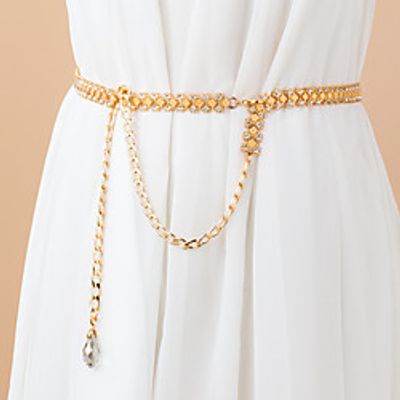 Women's Chain Alloy Belt Solid Colored / Party miniinthebox