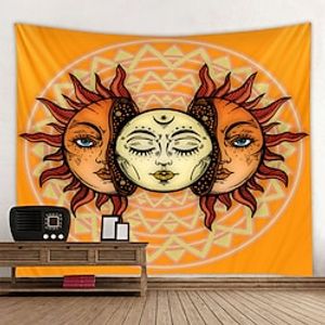 Tarot Divination Wall Tapestry Art Decor Blanket Curtain Hanging Home Bedroom Living Room Decoration Mysterious Bohemian Sun Moon Lightinthebox