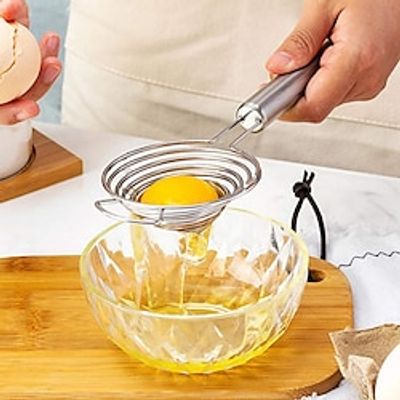 Handheld Food Grade Stainless Steel Egg Separator Eggs Yolk White Separator Tool Yolk Divider Egg Strainer for Cooking Baking Lightinthebox