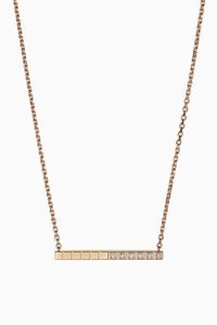 Ice Cube Pure Diamond Necklace in 18kt Rose Gold