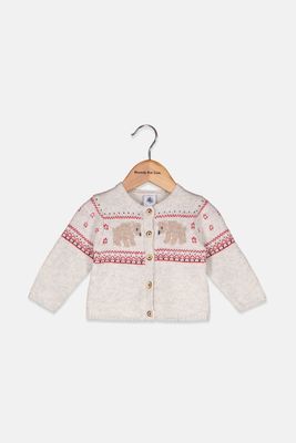 Toddler Girls Button Cardigan Grey Toddler Girls Button Cardigan Grey