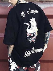 Oversized Men Round Neck Printed T-Shirt