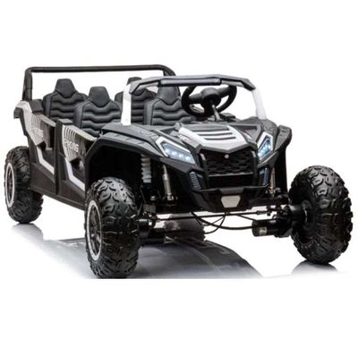 Megastar Ride On 24V Gega Power Electric Battery Operated Wagon Jeep With 4 Seats For Kids And Family, Red - 333-RED