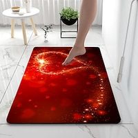 Valentine's Day Bathroom Bath Mats Creative Absorbent Bathroom Rug Diatomaceous Earth Non Slip miniinthebox