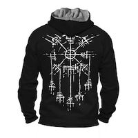 Men's Full Zip Hoodie Jacket Black Hooded Graphic Prints Zipper Print Sports  Outdoor Daily Sports 3D Print Fleece Streetwear Designer Casual Winter Clothing Apparel Hoodies Sweatshirts  miniinthebox - thumbnail