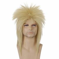 Men's 70s 80s Squid Wigs  Men's 80s And 70s Themed Party Fancy Squid Wigs Suitable For Rock Start Shows And Joe Dirt Costume Wigs miniinthebox - thumbnail