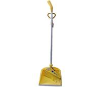 Royalford Plastic Broom with Dustpan Set, Yellow - RF4477