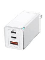 Levore Wall Charger Power Delivery ( Pd ) Gan 3-porsts 65w-(White)-(LGW131-WH)