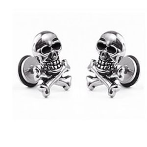 1PC Stud Earrings For Men's Women's Halloween Street Alloy Classic Fashion Skull Lightinthebox