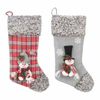 Flamingo Westley Sock Christmas Dog Toy Grey