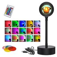 Bedroom USB Sunset Lamp Sun Rainbow Sunset Projector Lamp Night Light Led Sunset Projection Lamp Photography live broadcast light atmosphere light miniinthebox - thumbnail
