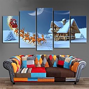 Wall Art Canvas Prints Painting Artwork Picture Christmas Thanksgiving Home Decoration Dcor Rolled Canvas No Frame Unframed Unstretched Lightinthebox