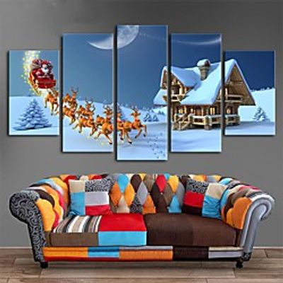 Wall Art Canvas Prints Painting Artwork Picture Christmas Thanksgiving Home Decoration Dcor Rolled Canvas No Frame Unframed Unstretched Lightinthebox