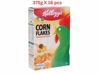 Kellogg's Honey Nut Corn Flakes (Pack Of 16 X 375g)