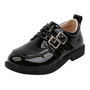 Boys' Girls' Flats Flower Girl Shoes PU Dress Shoes Little Kids(4-7ys) Big Kids(7years ) Wedding Party Party  Evening Indoor Buckle Black Beige Fall Spring miniinthebox