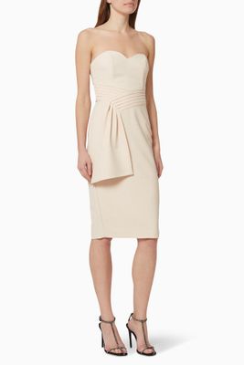 Pleated Bandeau Dress