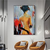 Handmade Hand Painted Oil Painting Wall Art Nude Women Beauty Nude Decoration Home Decoration Decor Canvas Paintingfor Living Room miniinthebox - thumbnail