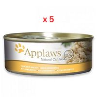 Applaws Cat Chicken Wet Food Tin 156g (UAE Delivery Only) (Pack Of 5)