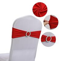 10 PCS Hotel Wedding Banquet Chair Back Cover Decoration Without Tying Bow Chair Back Flower Chair Cover Chair Fabric Elastic Strap Lightinthebox
