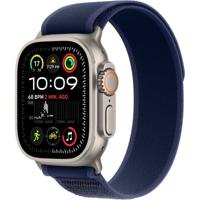 Apple Watch Ultra 2, (2024) GPS + Cellular 49mm, Natural Titanium Case with Blue Trail Loop