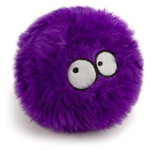 Godog Furballz Durable Plush Squeaker Dog Toy with Chew Guard Technology - Purple - Small