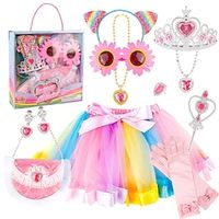 Children's Playhouse Princess Toy Jewelry Set Unicorn Angel Rod Pendant Earrings Short Skirt Bag Set Gifts for girls aged 4-6 years old Lightinthebox - thumbnail