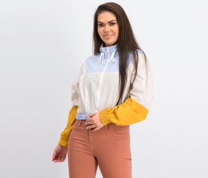 Womens Long Sleeve Jacket  Blue/Cream/Yellow