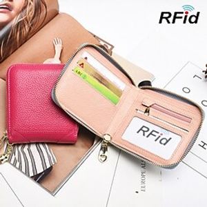 Credit Card Holder Wallet Genuine Leather Name Card Holder Pocket with Magnetic Shut Single Compartment for Women Men miniinthebox
