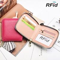 Credit Card Holder Wallet Genuine Leather Name Card Holder Pocket with Magnetic Shut Single Compartment for Women Men miniinthebox - thumbnail