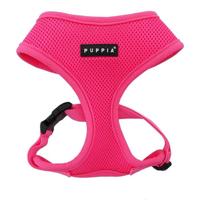 Puppia Neon Soft Harness For Dogs Pink - Large